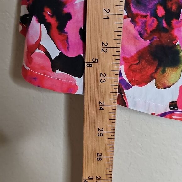 French Connection Small Isadora Patch Poplin Bardo Floral Blouse Puff Sleeves - Picture 8 of 9